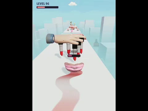 Glossy Lips Run 3d! 😱👄 level 96 Best Cool Game For (Android, iOS) #shorts #foryou #mobilegame #게임