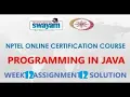 Programming in java-Nptel week 12 Quiz assignment 12 nptel NPTEL JAVA SOLUTION July 2021
