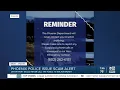 Phoenix PD warns against scam calls using a Phoenix police phone number