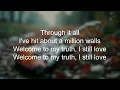 Anastacia - Welcome to my truth (tekst lyrics)