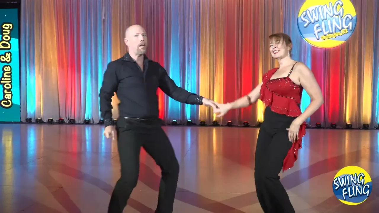 2025 Swing Fling Intermediate Advanced ProAm Spotlight Caroline Ridgway with Douglas Rousar   4K