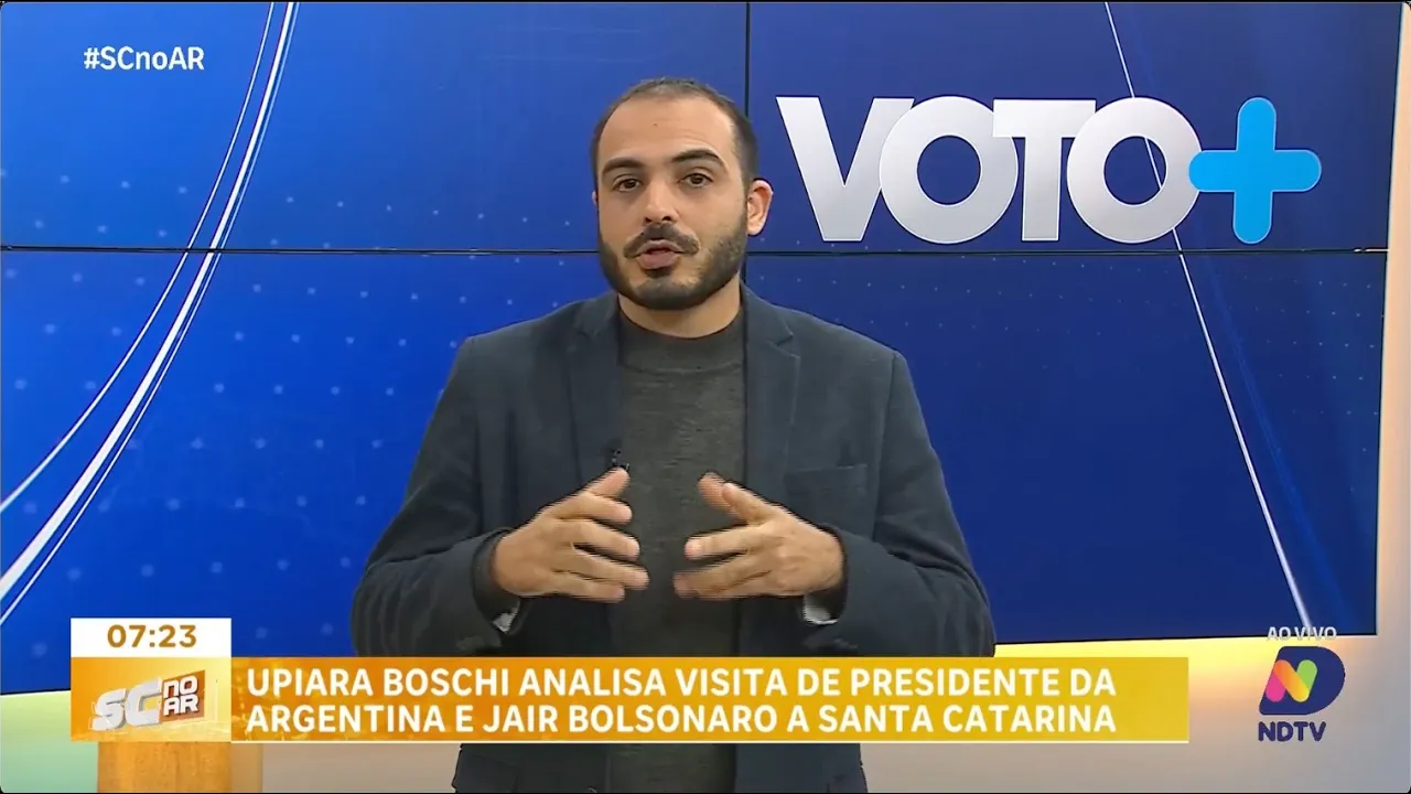 Upiara Boschi analisa visita de presidente da argentina e Jair Bolsonaro a Santa Catarina