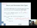 Return and Parameter Data Types