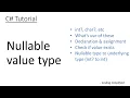C Tutorial Understanding Nullable value type in C