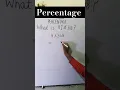 Lagu percentage %||#ytshorts #education #mathematics #persentage #easymaths