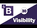 30 - Bootstrap 4 Tutorial Utilities Text Visibility