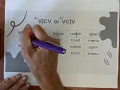 v cv or vc v patterns