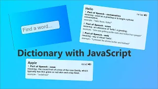 Dictionary with HTML CSS JavaScript Childish Coder
