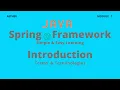 Java Spring Framework - Introduction Session 1 Aether