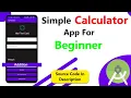 How to make simple calculator app Tutorial For Beginner Android Studio 2023