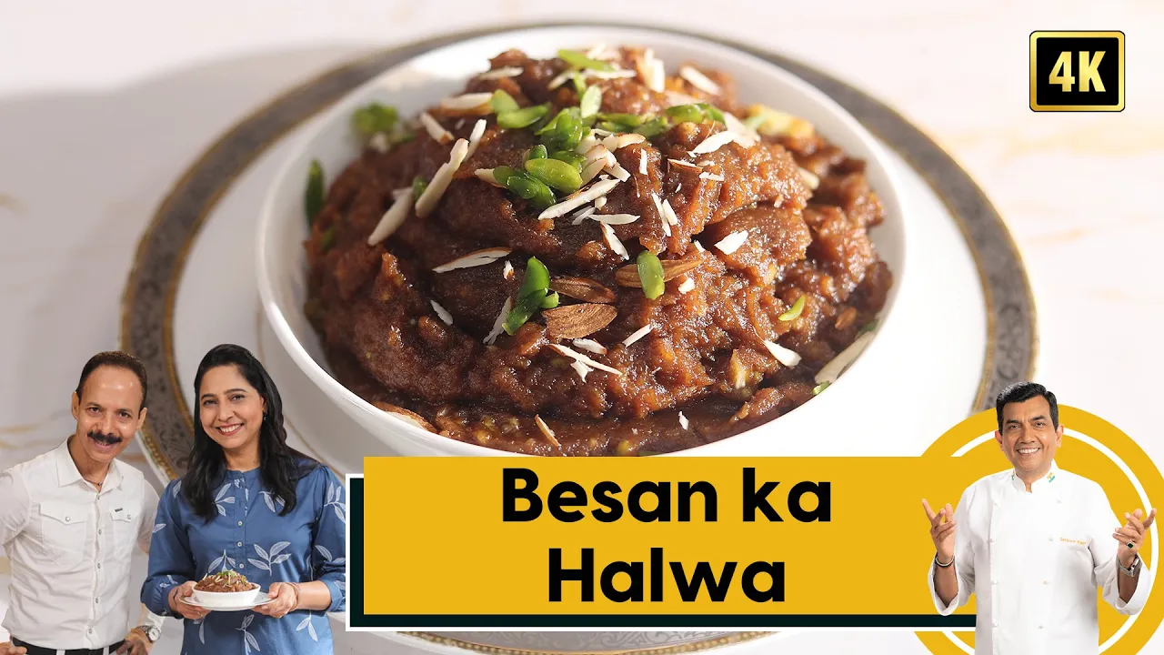 Besan ka Halwa             Family Food Tales   Sanjeev Kapoor Khazana