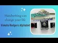 Handwriting can change your life Handwriting Vimala Rodgers Alphabet