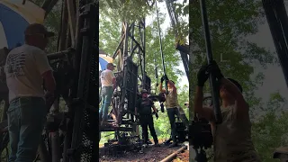 Pulling Out Tubing Well Service Rig