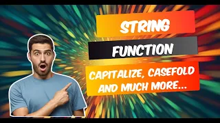 Capitalize Casefold Lower Center Count String Functions In Python Python Tutorial 16