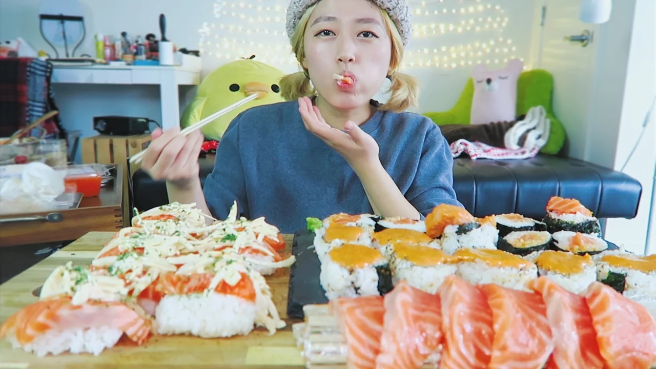 BigMac Sauce Ep #1   SALMON SUSHI SUSHI Cooking Mukbang