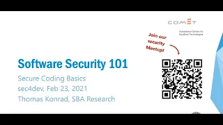 sec4dev 2021 - Software Security 101 Secure Coding Basics Free For Everyone