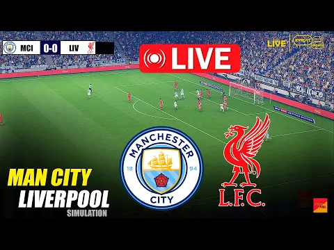 Video Thumbnail: 🔴LIVE : Manchester City vs Liverpool | Derby eFootball PES 21 Video Game SImulation