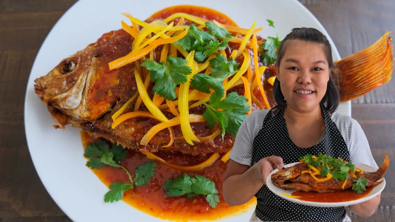 The Best Thai Crispy Fish with Spicy Tamarind Sauce Recipe    Episode 258