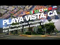Driving and Flying over Playa Vista CA in 4K