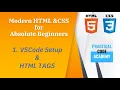 VSCode setup and HTML Tags