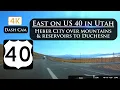Driving East on Mountainous US 40 Heber City to Duchesne Utah