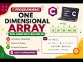 One Dimensional Arrays