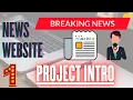 Project Intro - 1 NEWS WEBSITE HTML CSS CRASH COURSE Full Tutorial
