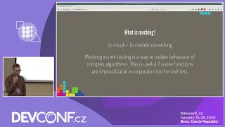 Unit testing and mocking with cmocka - DevConf CZ 2020
