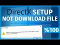 How to Fix DirectX Setup Could Not Download the File Error 100 WORKING EASY WAY