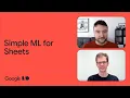 Simple ML for Sheets ML without coding