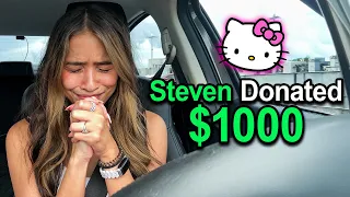 Donating $1, Then $1000 if They Show Gratitude