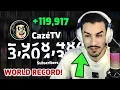 Download Lagu CazéTV - 120K SUBS IN 1 MINUTE: WORLD RECORD! | Moment [231]
