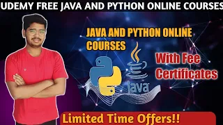 TOP BEST JAVA AND PYTHON ONLINE COURSES WITH FREE CERTIFICATE UDEMY COURSES WITH FREE CERTIFICATE