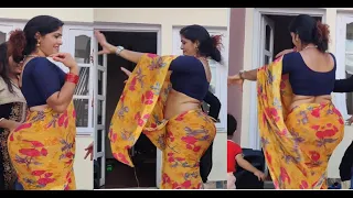 nepali young aunty deep navel big hips dancing