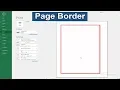 How to Add Page Border in Microsoft Excel 2017