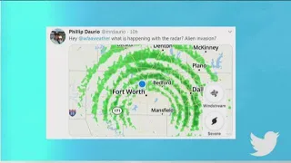 ALIENS Just what exactly was on the weather radar Saturday night