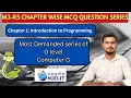 Chapter-1 Problem Solving Through Python Language MCQ Important question for O level Exam M3R5