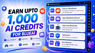 Earn Up To 1 000 FREE BlueAI Credits - Here Is How To Claim Yours Right Now