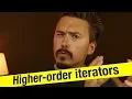 Higher-order iterators in JavaScript