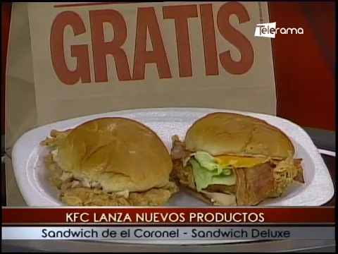 KFC lanza nuevos productos Sandwich de El Coronel - Sandwich Deluxe