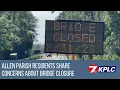 Bridge closer in Allen Parish on US 190