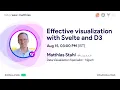 Effective data visualization with and D3 - Matthias Stahl