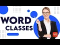 Word classes in English Open classes Closed classes