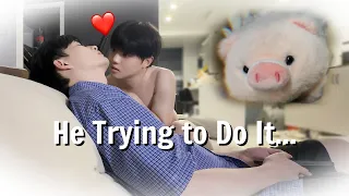 Piggy Doll Turned Into a Man Trying to Do It...