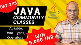 Java Live Session Variables Data-Types and Operators Quiz with prizes