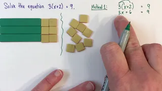 Solve equations with the distributive property