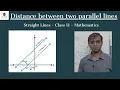 Distance between two parallel lines Straight Lines Class 11 Mathematics IIT JEE NCERT