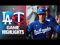 Dodgers vs Twins Game Highlights 26 MLB Highlights