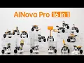 Hiwonder AiNova Pro 16-in-1 Coding Building Robotic Kit Support Scratch Python for Kids Ages 12