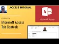 How to create tab controls image controls and add a lookup control in Microsoft Access
